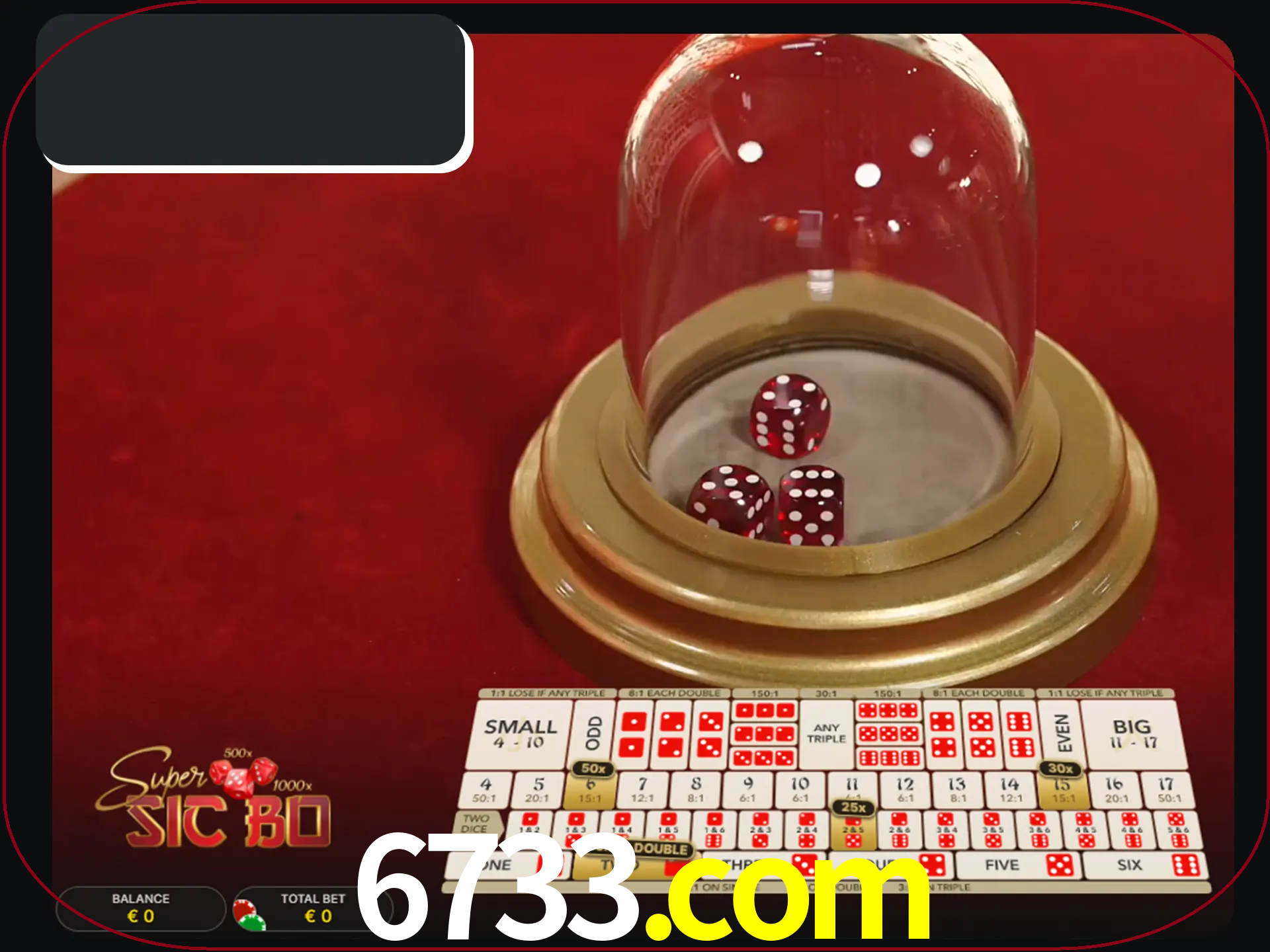 Deixe os dados ao seu lado nos jogos da Sic Bo.
